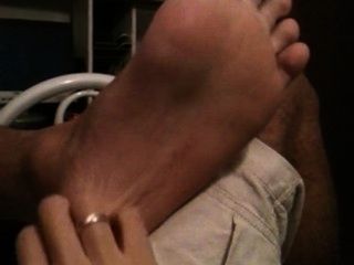 Guy Foot Tickled By Girlfriend