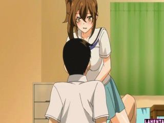 Hentai Schoolgirl Sucks Guys Hard Cock And Gets Fucked