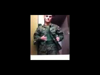Str8 Marine Vid For His Slut
