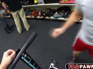 Naked Guy Shows His Training Equipment Before He Gets Fucked