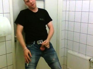 Man Jerk Off In Public Toilet