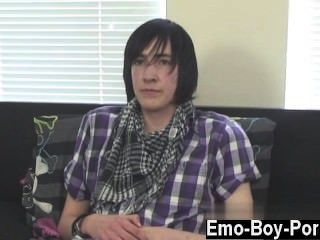 Gay Orgy Adorable Emo Man Andy Is New To Porn But He Briefly Gets In To