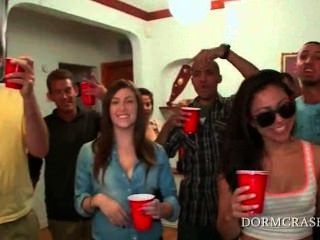 College Guys Get Dicks Blown In A Row By Sexy Pornstars