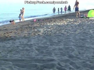2 Guys Pick-up Girls On The Beach And Fuck Them